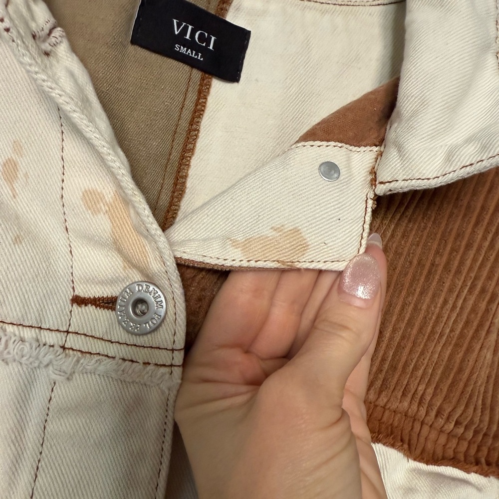 Vici Patchwork Button‎ Down Jacket - Picture 5 of 5